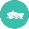 Cruise boat and liveaboard icon